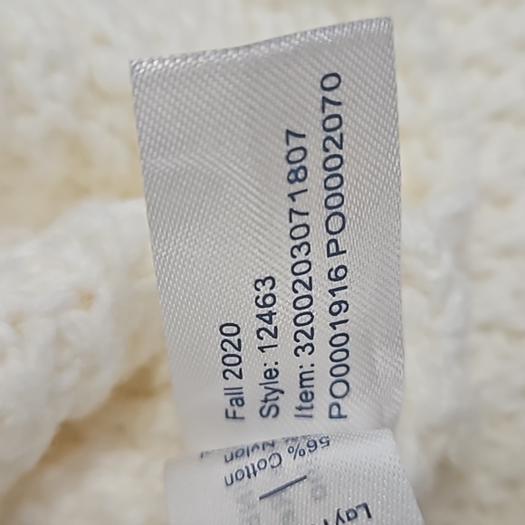 Marine Layer Delaney Raglan sweater cream multi stripe women's size small - Picture 8 of 12